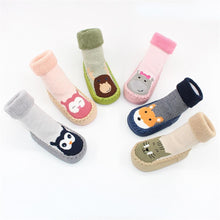 Load image into Gallery viewer, Baby Warm Stretchy  Booties Sock With Rubber Soles For Newborn Baby Girl And Boy Socks Slipper
