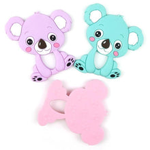Load image into Gallery viewer, 1pc Unique Baby Koala Silicone Teether Teething Chew Toy   Nursing Tool Pendant Food Grade Silicone
