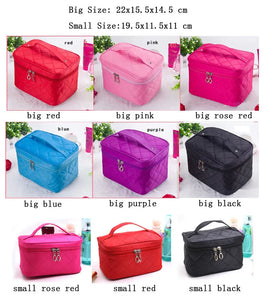 Cosmetic box 2023 female Quilted professional cosmetic bag women's large capacity storage handbag travel toiletry makeup bag ML1