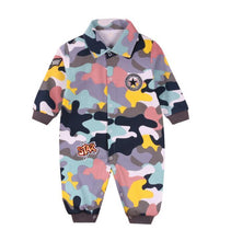 Load image into Gallery viewer, Modern Printed Jumpsuits Gentleman Autumn Long Sleeves Rompers Cotton Baby Clothes for Boys and Girls Outfits Style
