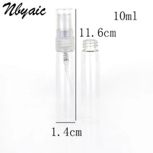 Load image into Gallery viewer, Nbyaic 5Pcs  Portable Mini Perfume Bottle Glass Empty Bottle Cosmetics Bottled Toner Spray Bottle Nebulizer 2ml 3ml 5ml 10ml
