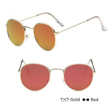 Load image into Gallery viewer, Leon Elegant Unisex Woman and Man Classic Round  Sunglasses Designer Glasses Lady Round Luxury Retro Sunglasses With Vintage Mirror Oculos De Sol Gafas

