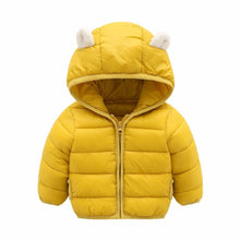Load image into Gallery viewer, Winter Padded Jacket For Baby Boys Girls  Kids Warm Outerwear Coat For Baby Jacket Newborn Clothes With Bear Ears Design
