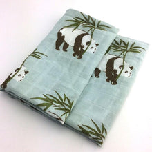 Load image into Gallery viewer, Baby Blankets Newborn Soft Organic Cotton Baby Blanket Muslin Swaddle Wrap Feeding Burp Cloth
