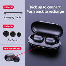 Load image into Gallery viewer, Fingerprint Touch Bluetooth Earphones, HD Stereo Wireless Headphones,Noise Cancelling Gaming Headset In New Trend Luxury Style
