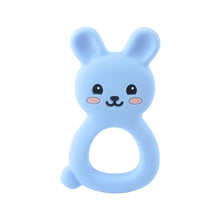 Load image into Gallery viewer, Baby Teethers Cartoon Animal Baby Teething Toy Penguin Silicone Teether Unicorn Pendant Raccoon Accessories
