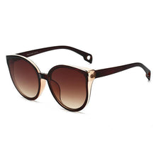 Load image into Gallery viewer, Luxury Modern Elegant Lady  Sunglasses WIth  Cat Eye Women Eyewear  Plastic Frame Clear Lens With  UV400 Protection
