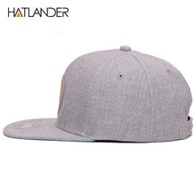 Load image into Gallery viewer, [HATLANDER]Maple solid cotton snapback caps women&#39;s flat brim hip hop cap outdoor baseball cap bone gorras mens caps and hats
