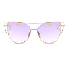 Load image into Gallery viewer, Luxury Vintage Modern Cat Eye Metal High Quality Frame  With Miror Sunglasses For  Women and Lady sunglasses With UV400 Protection
