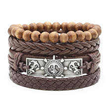 Load image into Gallery viewer, Handmade Modern Fashion New Luxury Wood Bead Charm Amazing Premium Leather Elegant Bracelet For Women
