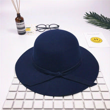 Load image into Gallery viewer, Modern Elegant Baby Summer Sweet Girls Hat With Bow knot Bowler Beach Hat  For Girls

