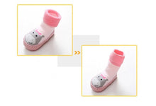 Load image into Gallery viewer, Baby Warm Stretchy  Booties Sock With Rubber Soles For Newborn Baby Girl And Boy Socks Slipper
