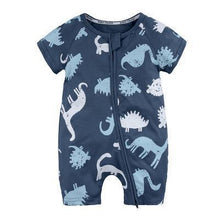 Load image into Gallery viewer, Modern Printed Newborn Baby Short Sleeved Cotton Jumpsuit Infant Cartoon Animal Costumes Clothing For Girls and Boys Kids
