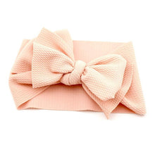 Load image into Gallery viewer, Adjustable Big Bow Headwrap  Top Knot Headbands Over Sized Bow Hair Turban for Newborn Girl
