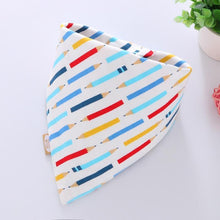Load image into Gallery viewer, Cotton Cartoon Bandana Feeding Saliva Towel Waterproof Bibs For Baby Burp Accessory Adjustable Button Durable Baby Towels
