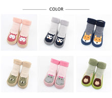 Load image into Gallery viewer, Baby Warm Stretchy  Booties Sock With Rubber Soles For Newborn Baby Girl And Boy Socks Slipper
