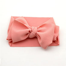 Load image into Gallery viewer, Adjustable Big Bow Headwrap  Top Knot Headbands Over Sized Bow Hair Turban for Newborn Girl
