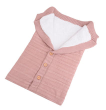 Load image into Gallery viewer, Handmade Wool Warm Baby Blanket Soft Baby Sleeping Bag Cotton Knitting Envelope Newborn Swadding Wrap Stroller blankets Gift for Shower
