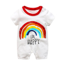 Load image into Gallery viewer, Summer Short Sleeved Girls Dress Baby Romper Cotton Newborn Body Suit Baby Pajama Boys Rompers
