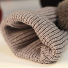 Load image into Gallery viewer, Modern Trend New Baby Beanies Hats Children Knitted Pompom Winter Autumn Cute Cap  Warm Girl Hat With Two Balls
