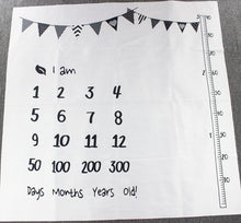 Load image into Gallery viewer, Cartoon Pattern  Baby Photo Props Background Blankets Play Mats Backdrop Cloth Calendar Photo Accessories Blanket For Baby
