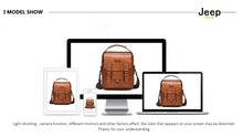 Load image into Gallery viewer, JEEP BULUO Multi-function Business Handbags Men New Man&#39;s Shoulder Bag Large Capacity Leather Messenger Bag Crossbody Big Brand
