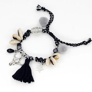 VONNOR Jewelry Women's Bracelets Bohemian Colorful Accessories Handmade Beads Shells Alloy Pendant Friendship Strand Bracelets