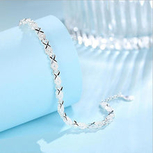 Load image into Gallery viewer, Top Quality Elegant 925 Sterling Silver Luxury Bracelets For Women Wedding Accessories Lady Fashion Zircon Geometric Bracelet Girl Gift
