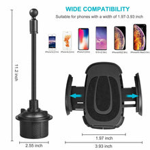 Load image into Gallery viewer, XMXCZKJ Cell Phone Stand Universal Adjustable Car Cup Holder Cradle Car Mount For iPhone Samsung Mobile phone Car Accessories
