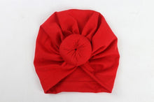 Load image into Gallery viewer, Newborn Toddler Baby Girl Turban Cotton Beanie Hat Warm Soft Cap Solid Knot Soft Wrap In Modern Style
