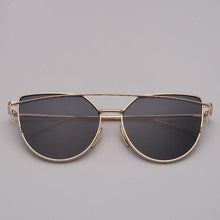 Load image into Gallery viewer, NEW  Stevvex Designer Cat eye Sunglasses For Women and Ladies in Vintage Metal Reflective Glasse Mirror Retro Oculos De Sol Gafas Style With UV 400 Protection
