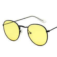 Load image into Gallery viewer, Leon Elegant Unisex Woman and Man Classic Round  Sunglasses Designer Glasses Lady Round Luxury Retro Sunglasses With Vintage Mirror Oculos De Sol Gafas
