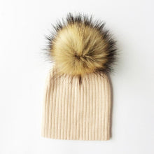 Load image into Gallery viewer, Trend New Winter Children Boy Girl Crochet Artificial Pompom Hat Knitted Toddler Kids Caps With Pompon Baby Beanie For Girls and Boys
