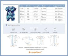Load image into Gallery viewer, Summer Newborn Fashion Boy and Girls Printed Flower Short-sleeved Romper /  jumpsuit For Kids
