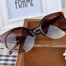 Load image into Gallery viewer, New Luxury Modern Fashion Retro Designer Super Round Circle Glasses  With Cat Eye Women's Sunglasses With UV400 Protection
