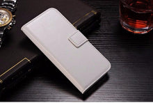 Load image into Gallery viewer, For iPhone X Case Cover for iPhone 8 7 6 6S Plus 5 5S 5SE Luxury PU Leather Flip Wallet Phone Cases Black Simple Card Holder With Magnetic Button Flip Leather Cover
