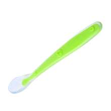 Load image into Gallery viewer, Baby Spoons Feeding Dishes Tableware For Children Flatware Cutlery Spoon Silicone Tools-for-patchwork Lot Soup Ladle

