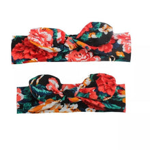 Load image into Gallery viewer, Mother &amp; Baby Headbands Print Floral Elastic Hair Bands Parent-Child Hair Accessories Bow For Baby Girls Bow in Modern Design
