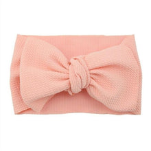 Load image into Gallery viewer, Fashion Trend Big Modern Baby Bow Accessories For Toddler Girls In Solid Bow Hairband Stretch Turban Knot Head Wrap Color  for Kids
