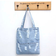 Load image into Gallery viewer, High Quality Shopping Bags Open Pocket Women&#39;s Handbags Denim Jean Casual Fashion Handbags Bags for Women Tote Shoulder Bag
