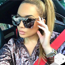 Load image into Gallery viewer, Top Luxury Modern Oversized Square Gradient Elegant Unisex Sunglasses For Men and Woman Brand Black Square Shades With UV400 Protection
