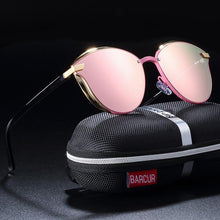 Load image into Gallery viewer, Luxury New Fashion Polarized Women Round Rimeless Popular Retro Classic Sunglasses Ladies lunette de soleil femme
