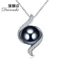 Load image into Gallery viewer, Dainashi Natural Freshwater Pearl Pendant 925 Sterling Silver Women&#39;s Necklace 2020 hot Twisted Design High Jewelry for Bridal

