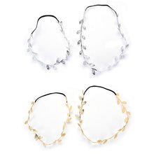 Load image into Gallery viewer, Luxury Modern Gold Silver Leaves Hairbands Summer Hair Accessories Bridal Trendy Jewelry For Mother and  Daughter
