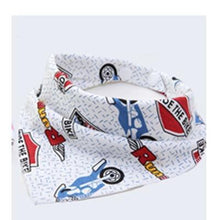 Load image into Gallery viewer, Cute Breathable Bibs Baby Feeding Cartoon Printing Super Absorbent Triangle Scarf Bib Cotton For Newborn Infant Girls And Boys
