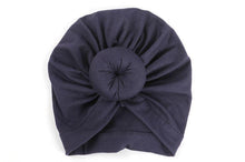 Load image into Gallery viewer, Newborn Toddler Baby Girl Turban Cotton Beanie Hat Warm Soft Cap Solid Knot Soft Wrap In Modern Style
