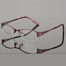 Load image into Gallery viewer, Reven Jate Half Rimless Eyeglasses Frame Optical Prescription Semi-Rim Glasses Spectacle Frame For Women&#39;s Eyewear Female
