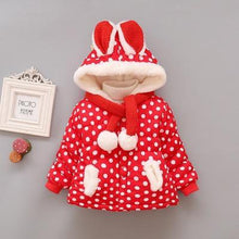 Load image into Gallery viewer, Luxury Newborn Children Plus Cute Hooded Cotton Jacket  Infant Clothing for Baby Girls In Elegant Colorful Design  For Winter
