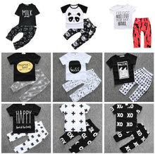 Load image into Gallery viewer, Modern Printed Baby Boy Clothes Sets T-shirt+ Pants Cartoon Printed Clothing Set For Boys In Elegant Design
