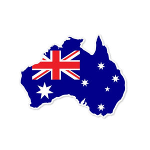 YJZT 11.5CM*9CM AUSTRALIA Map Car Sticker Flag Car Accessories Creative Decal 6-0808